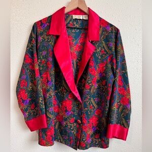 Victoria Secret Gold Label Vintage Rose Garden Loungewear Top Size Small